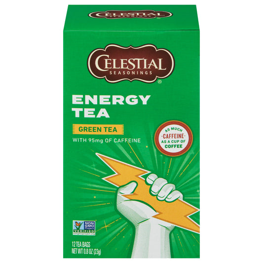 Celestial Seasonings Tea Energy Green Caffeine 12 Bag (Pack Of 6)