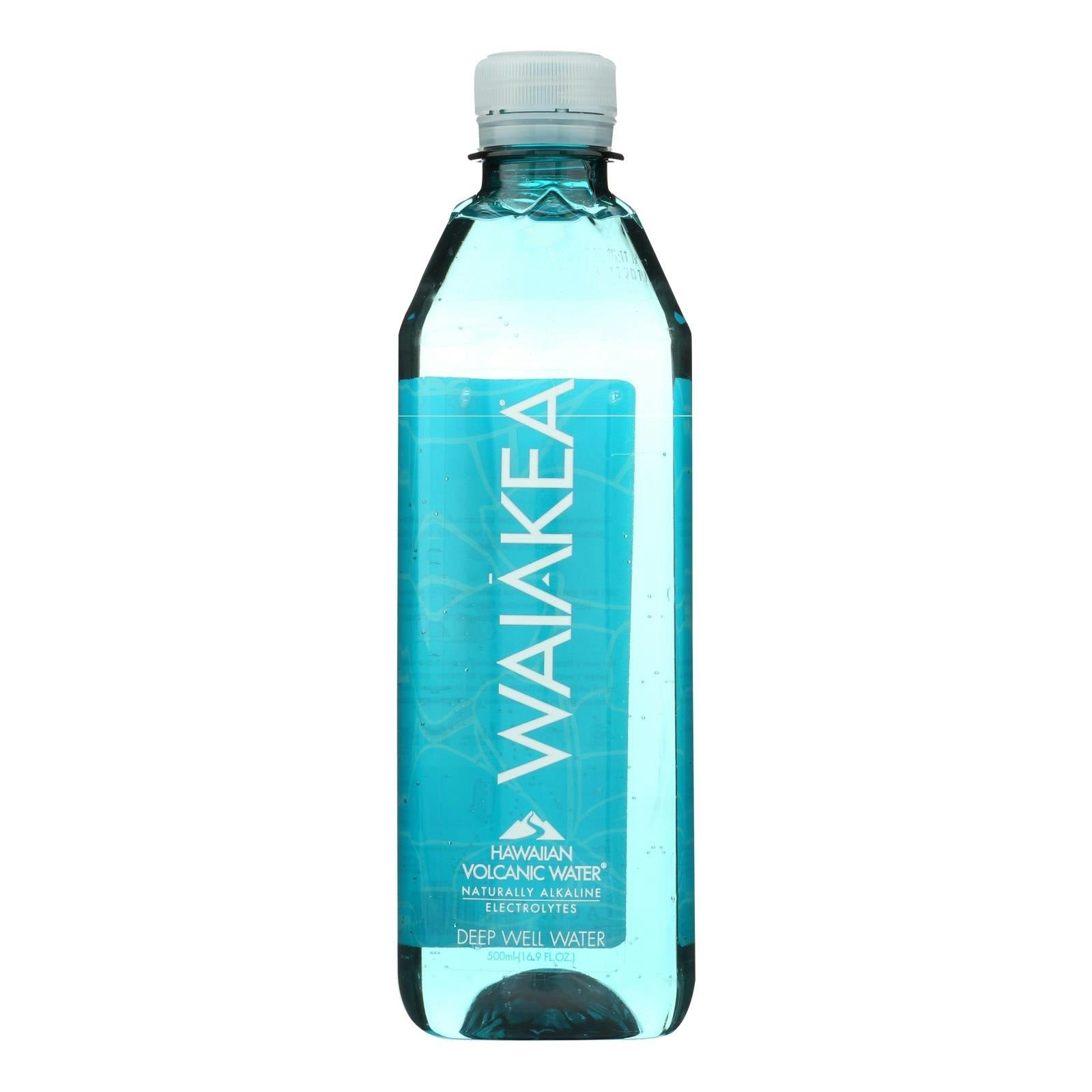Waiakea - Premium Naturally Alkaline Hawaiian Volcanic Bottled Water - 16.9 fl. oz (Pack of 24)