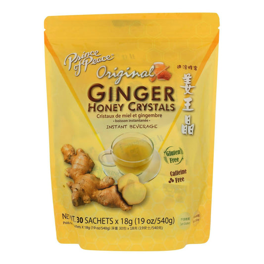 Prince of Peace Instant Ginger Honey Crystals Tea 30 Bags (Pack of 6)