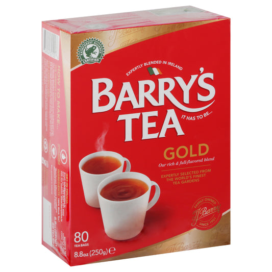 Barrys Tea Gold Blend 80Ct 8.8 oz (Pack Of 6)