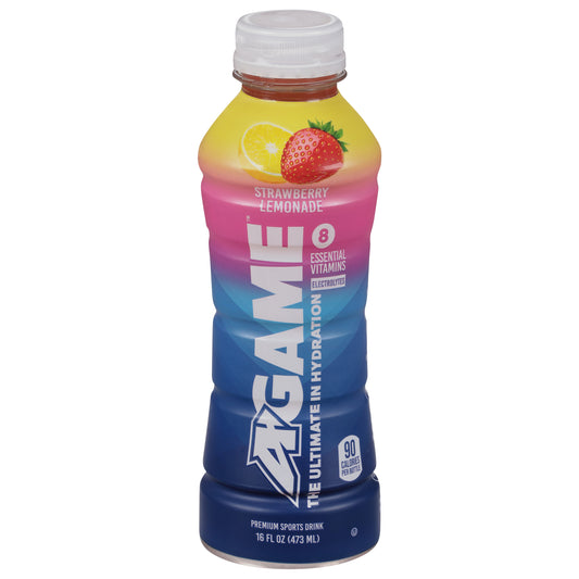 A Game Beverage Strawberry Lemonade 16 FO (Pack Of 12)