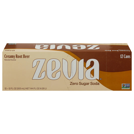 Zevia Zero Creamy Root Beer 144 FO (Pack of 2)