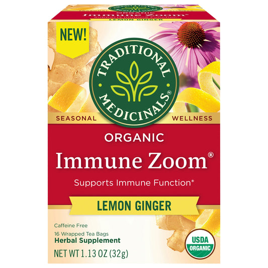 Traditional Medicinals Tea Immune Zoom Lemon 16 Bag (Pack of 6)