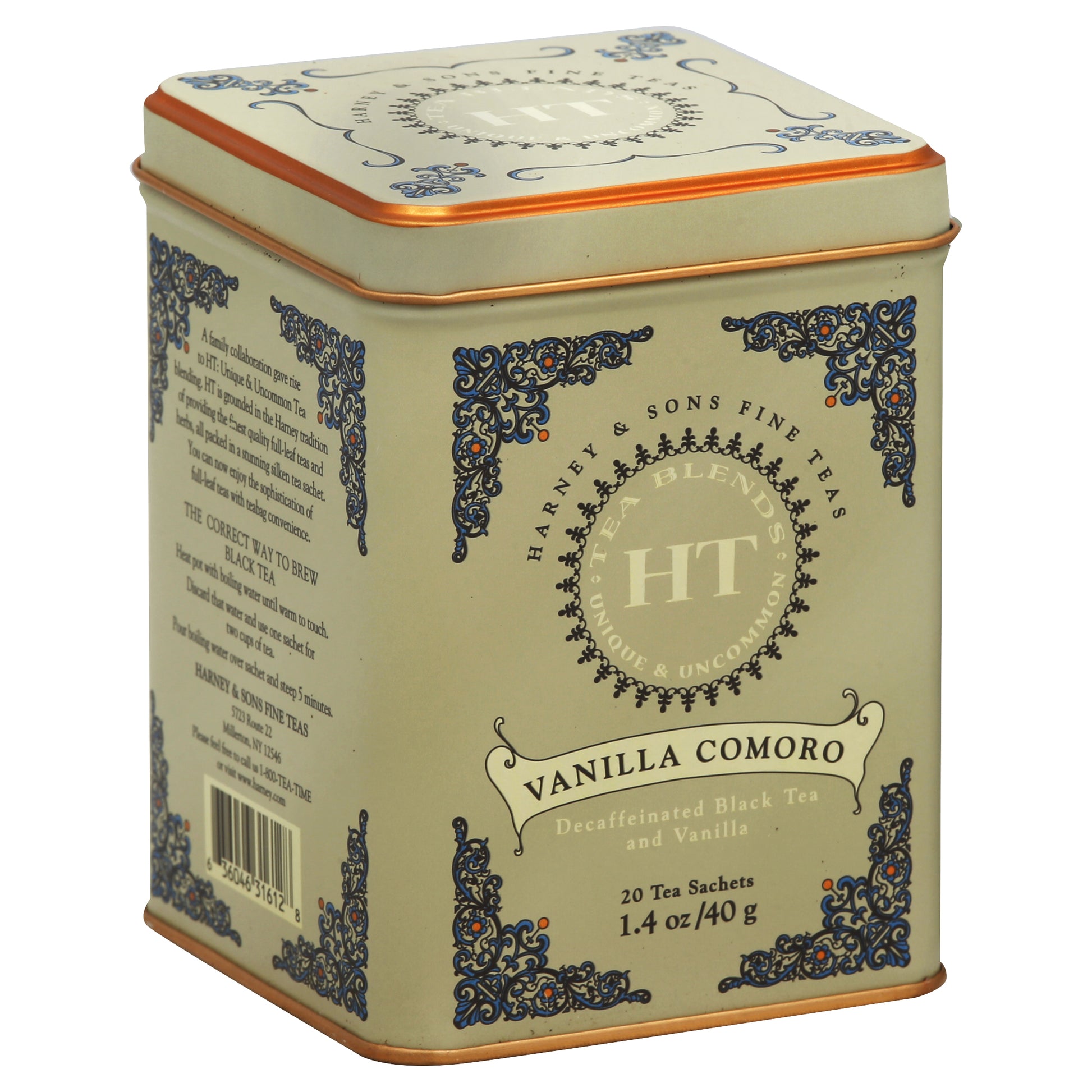 Harney & Sons Tea Hot Comoro Vanilla 20 Bag (Pack Of 4)