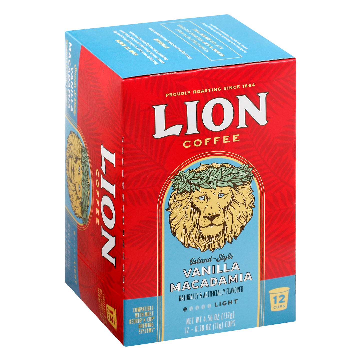 Lion Coffee Single serve Vanilla Macadamia 12 Pk (Pack Of 6)