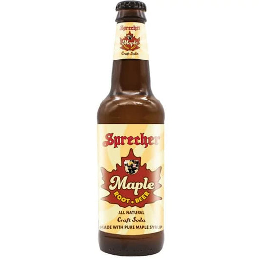 Sprecher Soda Root Beer Maple 16 fl oz Pack of 24