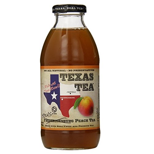 Texas Tea Peach Tea 16oz Pack of 12