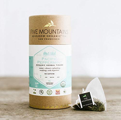 Five Mountains Pacific Peppermint Tea 15 Bags (Pack of 6)