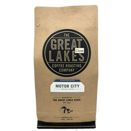 The Great Lakes Coffee Roasters Ground Motor City Coffee 12 oz Pack of 6