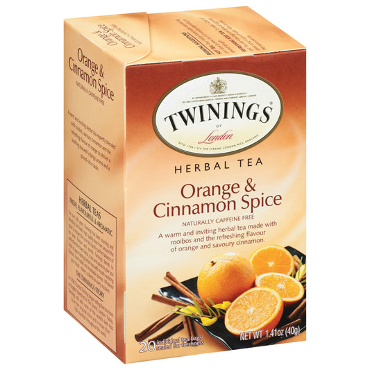 Twining Tea Tea Herbal Orange Cinnamon Spice 20 Bag (Pack of 6)