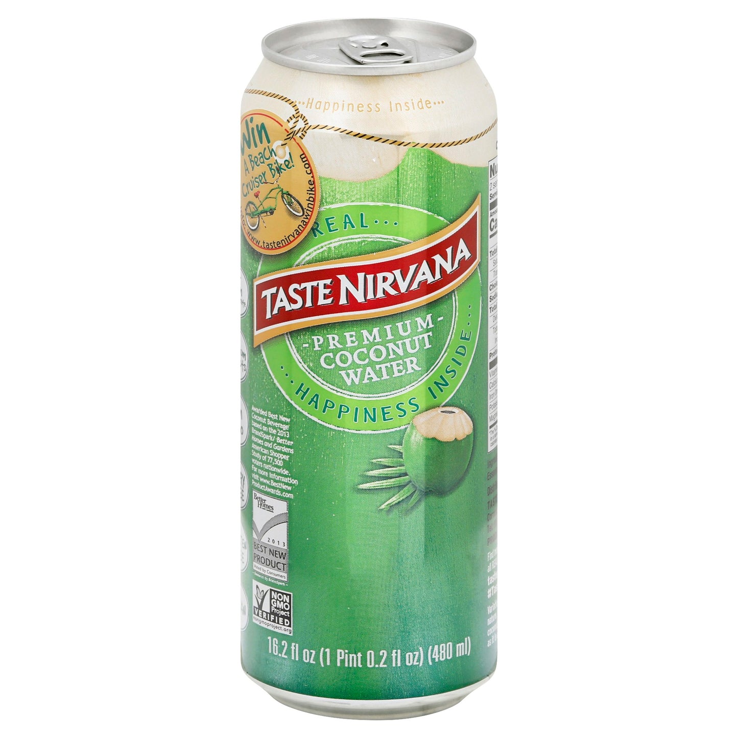 Taste Nirvana Coconut Water Can 16.2 FO (Pack of 12)