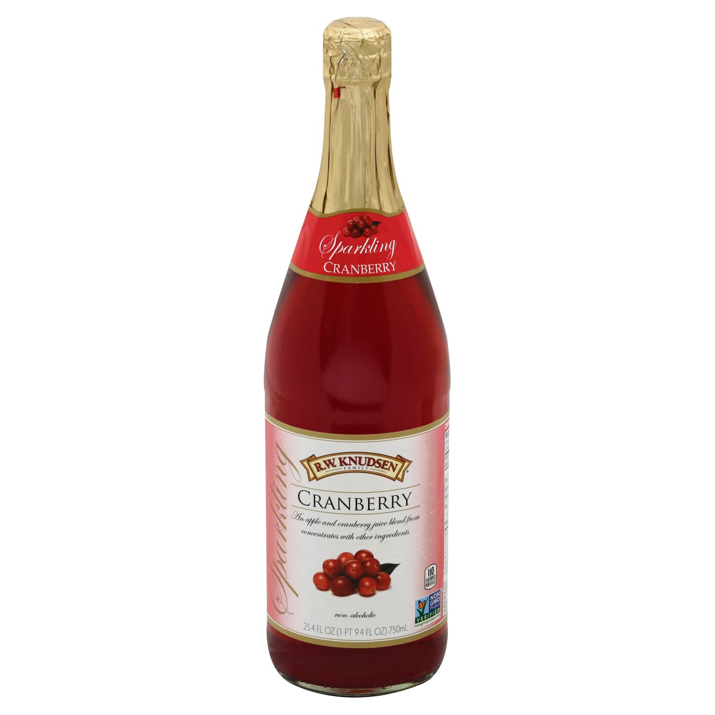Knudsen Juice Sparkling Cranberry 25.4 FO (Pack of 12)