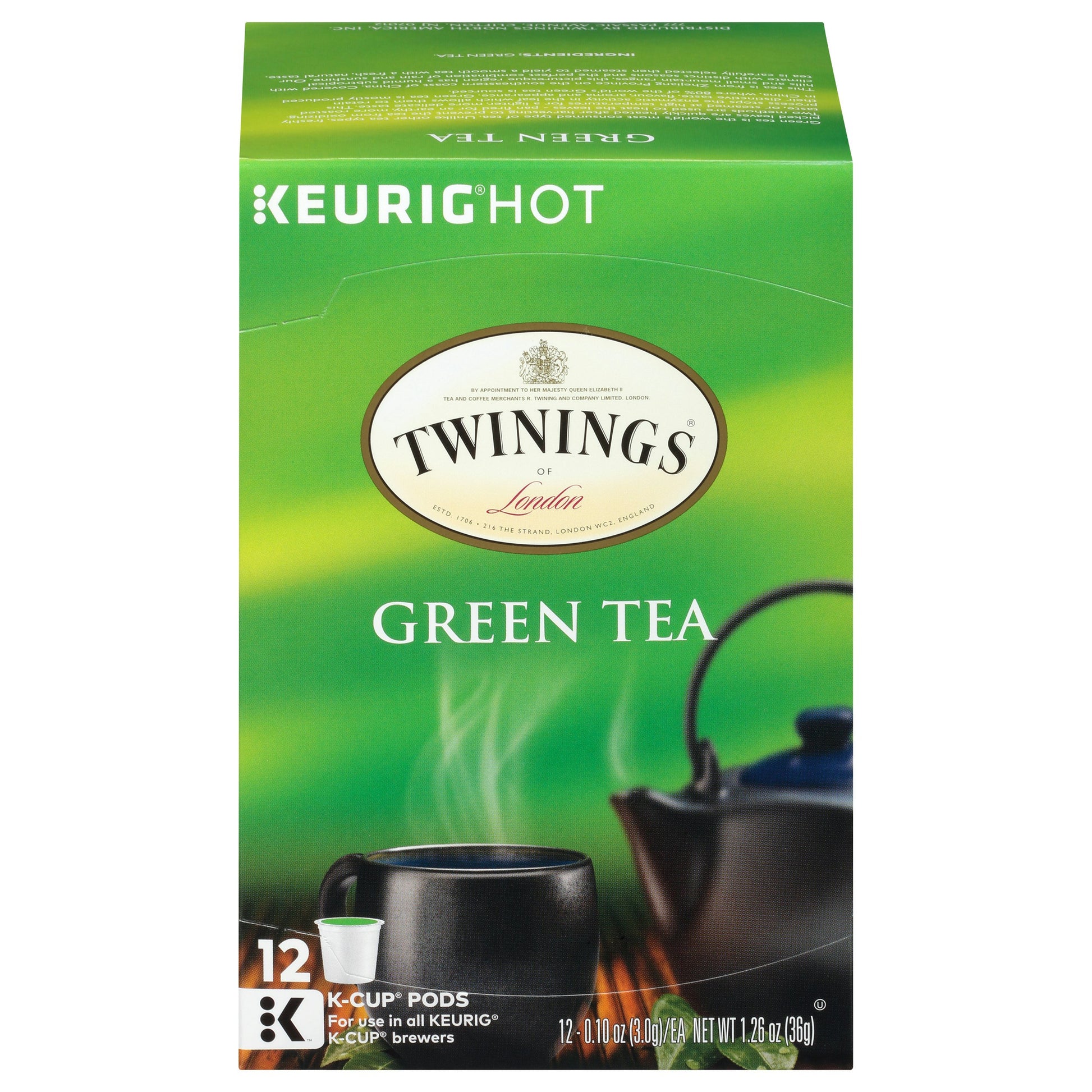 Twining Tea Tea Kcup Pure Green 12 Pieces (Pack of 6)