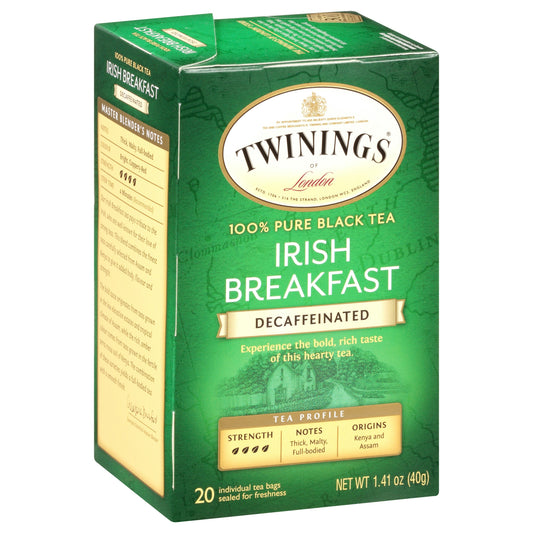 Twining Tea Tea Decaffeinated Irish Breakfast 20 Bag (Pack of 6)