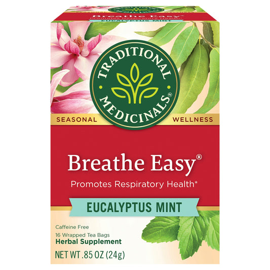 Traditional Medicinals Tea Breathe Easy 16 Bag (Pack of 6)