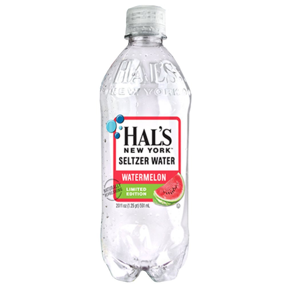 Hal's New York Watermelon Seltzer 20oz Pack of 24