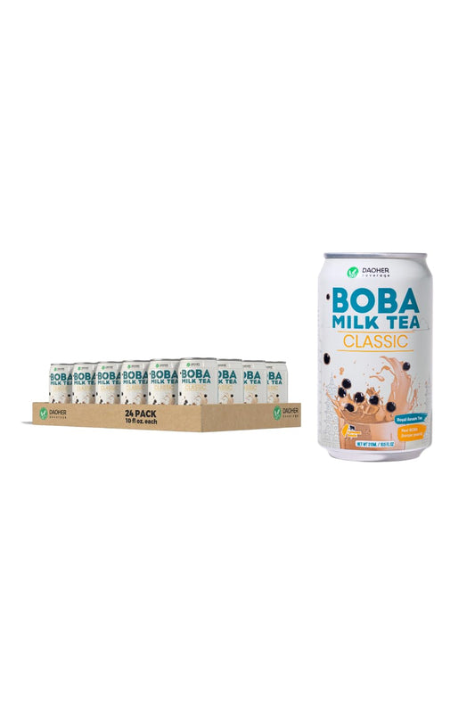 Daoher Classic Boba Milk Ready-to-Drink Tea 10.5 fl oz Pack of 24