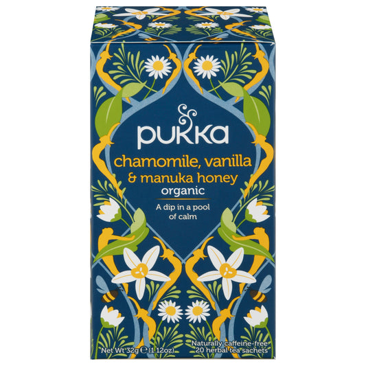 Pukka Herbs Tea Herbal Chamomile Vanilla Honey 20 Bag (Pack Of 4)
