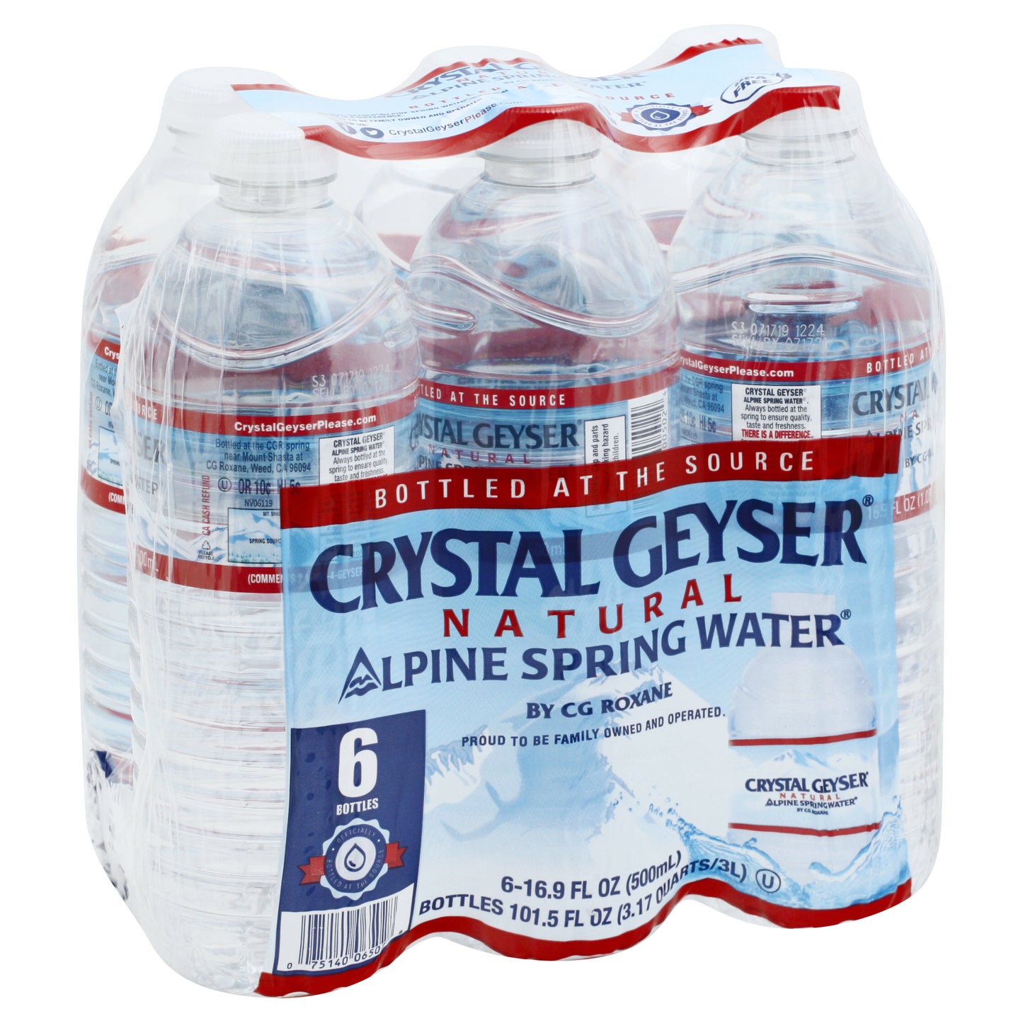Crystal Geyser Alpine Spring Water 6 pk Alpine 16.9 fl oz Pack of 4