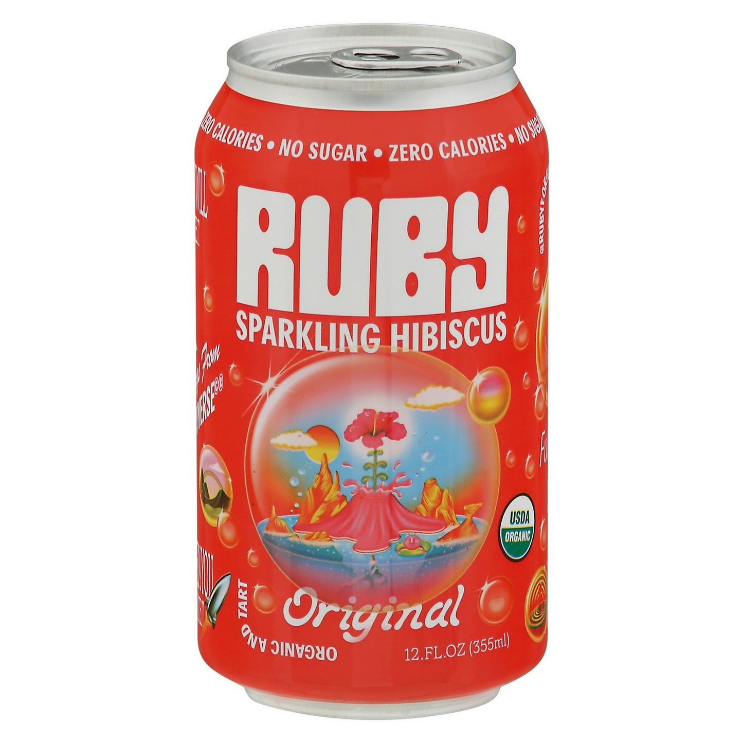 Ruby Hibiscus Water Sparkling Original Organic