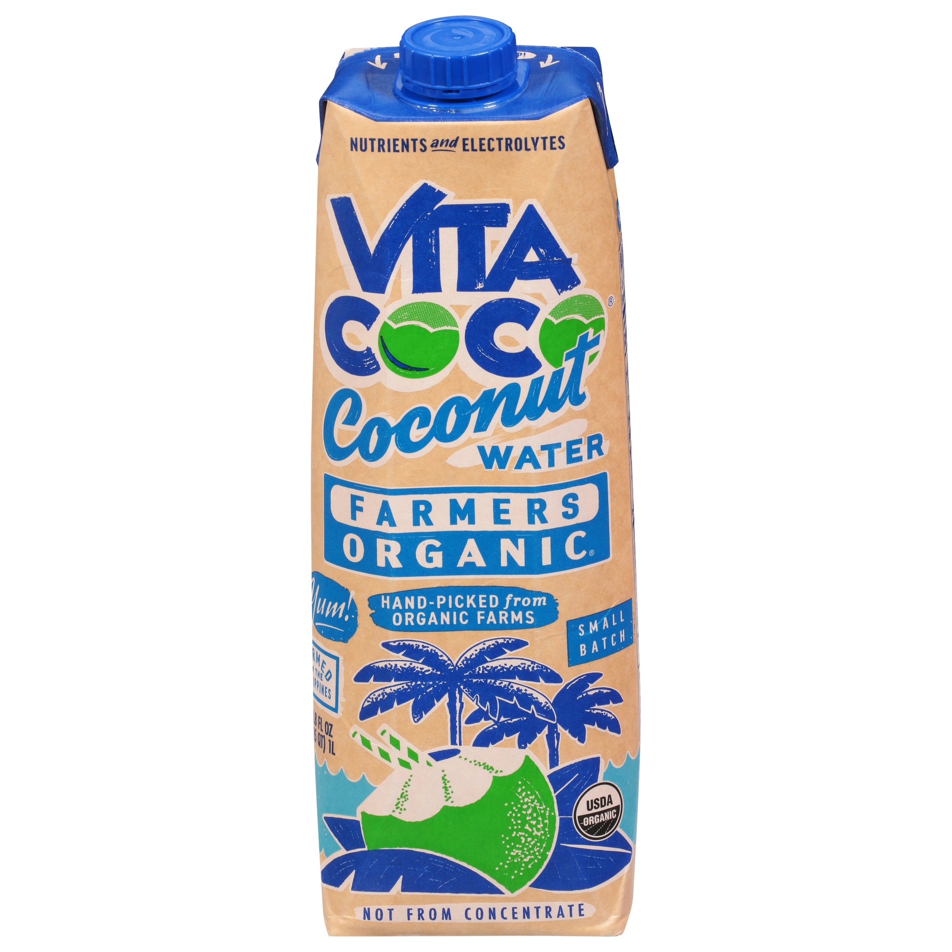 Vita Coco Water Coconut Organic 33.8 Fl oz (Pack of 12)