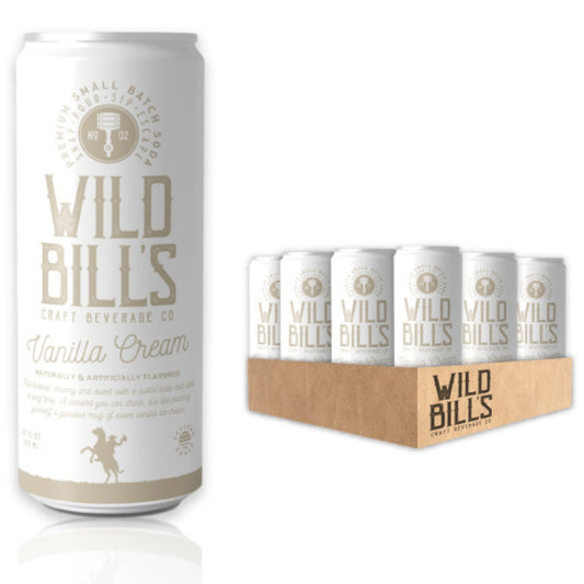 Wild Bill's Craft Vanilla Cream Soda 12 fl oz Pack of 12