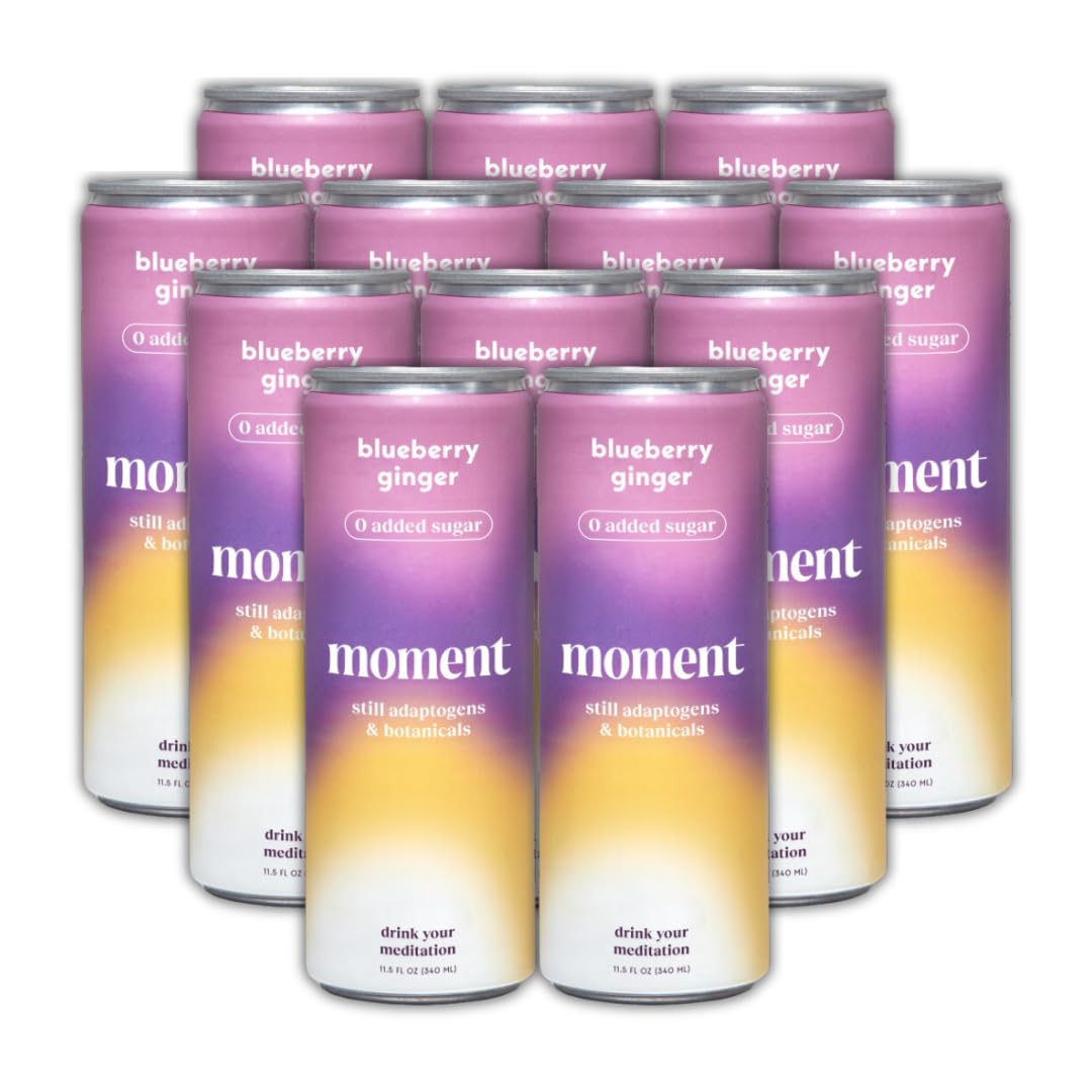Moment Water Blueberry Ginger Still Water 11.5 fl oz Pack of 12
