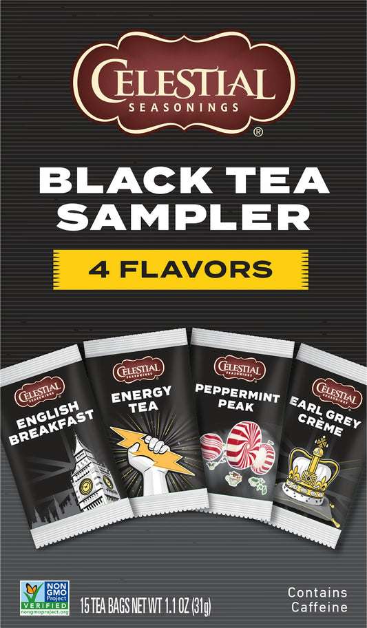 Celestial Seasonings Sampler Black Tea 15 Bg (Pack Of 6)