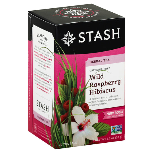 Stash Tea Tea Wild Raspberry Hbscs 20 Bag (Pack of 6)