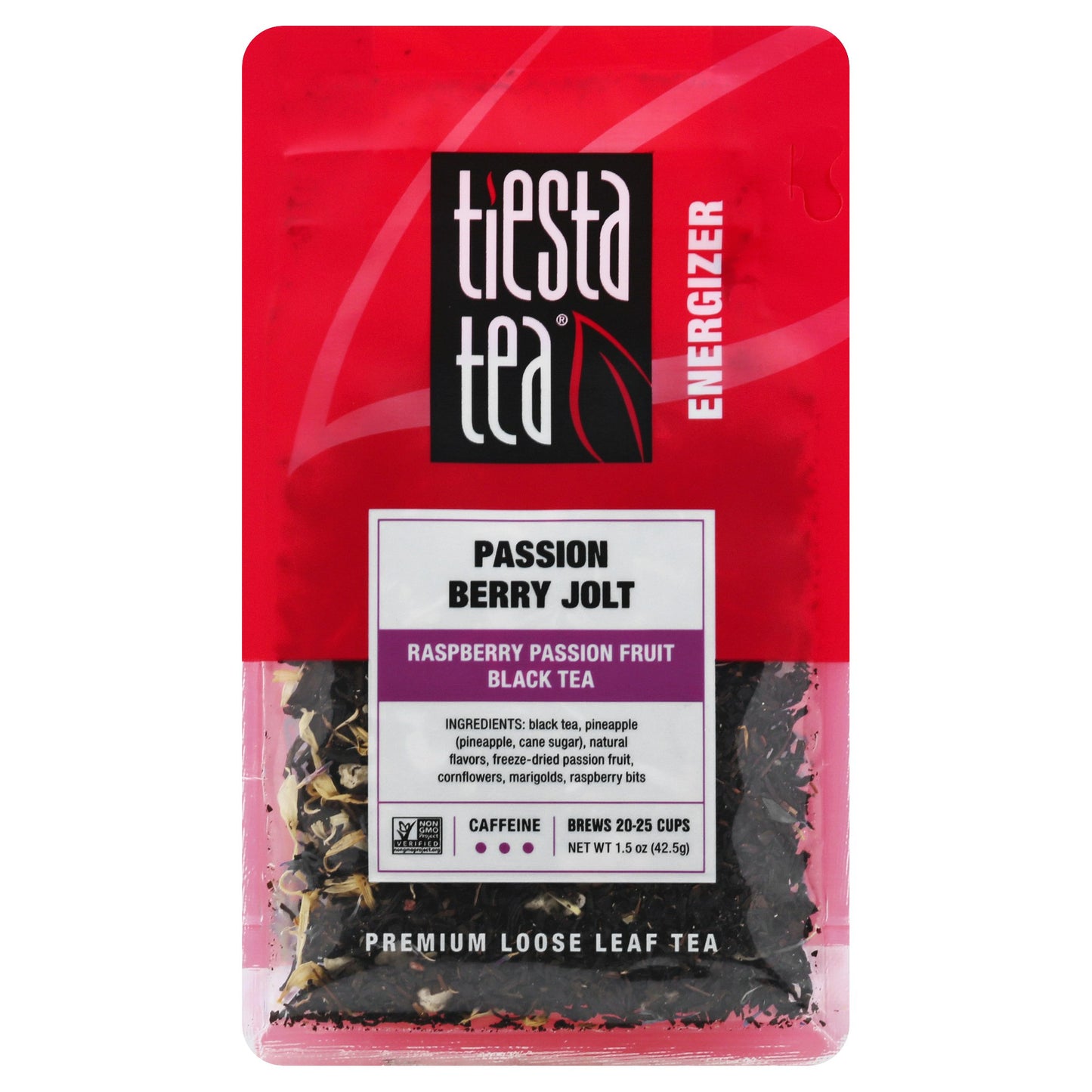 Tiesta Tea Tea Black Engizr Passion Fruit Pouch 1.5 oz (Pack of 6)