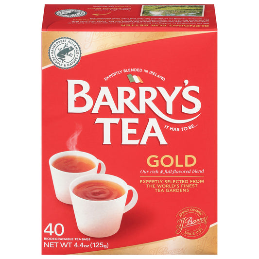 Barrys Tea Gold Blend 40 Cut 4.4 oz (Pack of 12)
