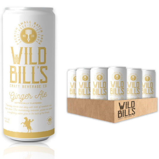 Wild Bill's Craft Ginger Ale Soda 12 fl oz Pack of 12
