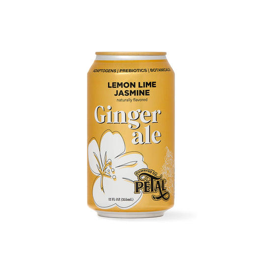 Petal Soda Ginger Ale Lemon Lime Jasmine 12 fl oz Pack of 12