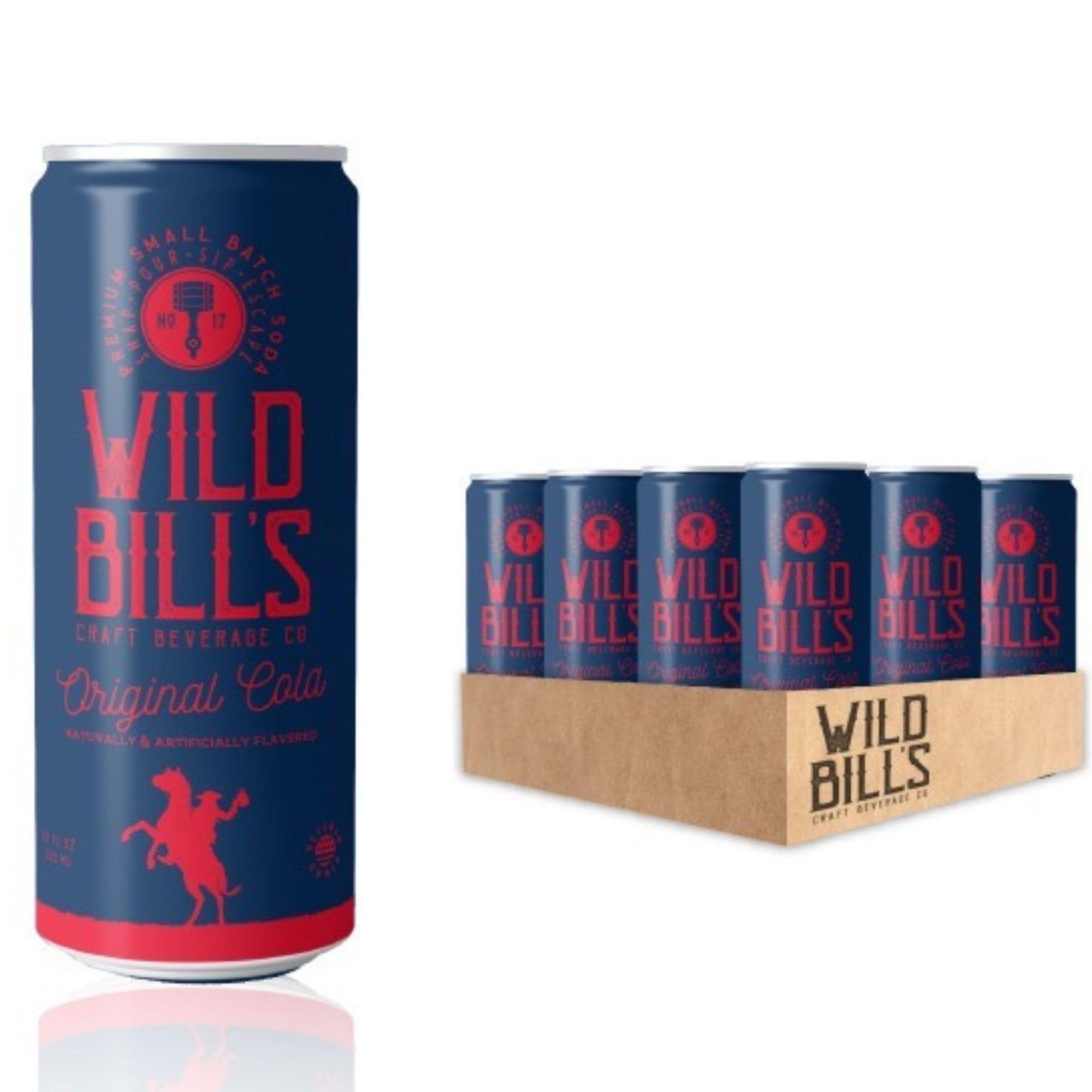 Wild Bill's Craft Original Cola Soda 12 fl oz Pack of 12