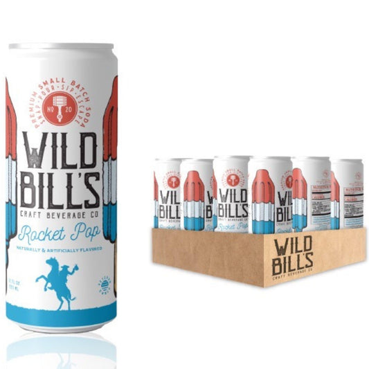 Wild Bill's Craft Rocket Pop Soda 12 fl oz Pack of 12