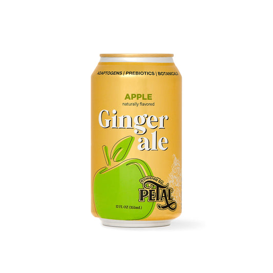 Petal Soda Ginger Ale Apple 12 fl oz Pack of 12