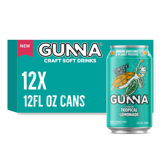 Gunna Lemonade Sparkling Tropical 12 fl oz Pack of 12