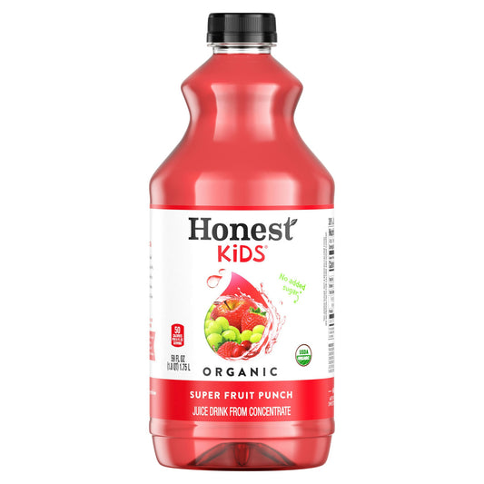Honest Kids Juice Fruit Punch No Sugar Organic 59 Oz (Pack of 8)