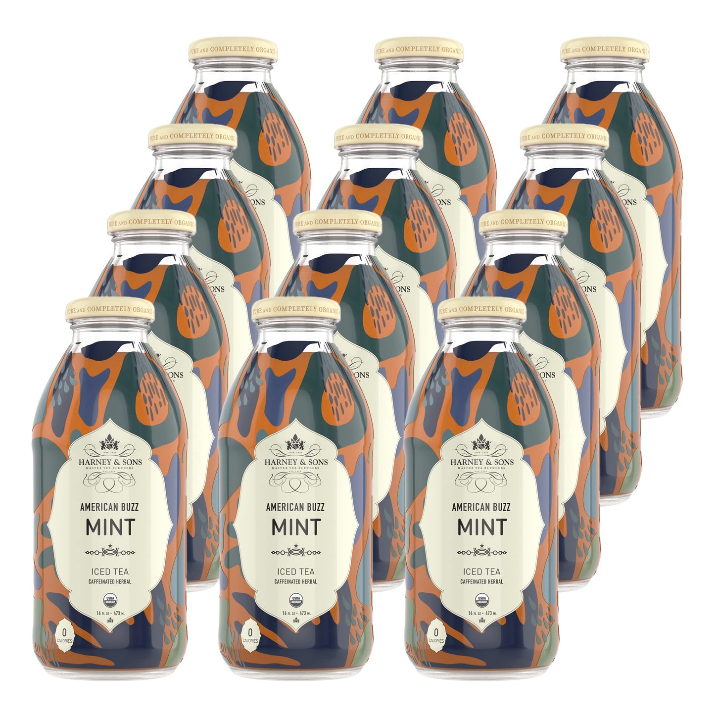 Harney & Sons Iced American Buzz Mint Tea 16oz Pack of 12