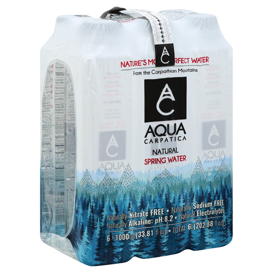 Aqua Carpatica Water Natural Spring 6 Pack 202.8 fl oz Pack of 2