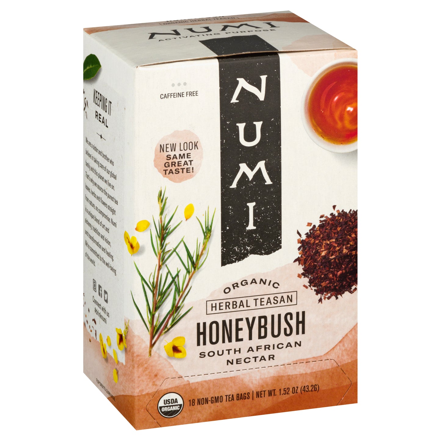 Numi Teas Tea Herb Bushmans Honeybush 18 Bag (Pack Of 6)