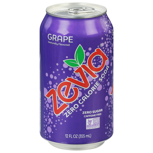 Zevia Soda Grape 72 FO (Pack of 4)