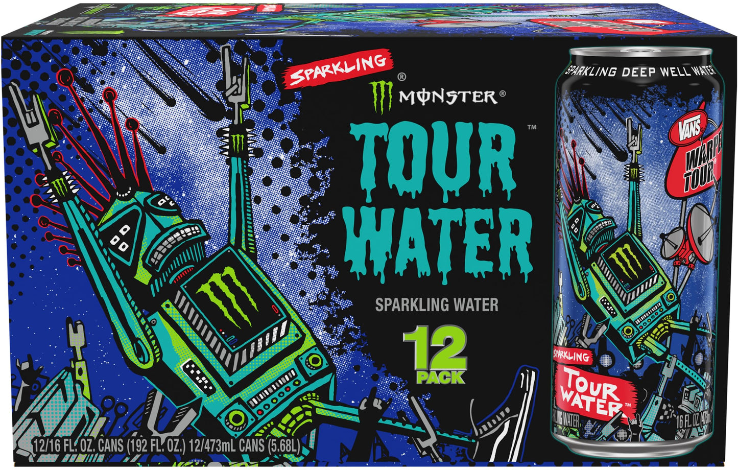 Monster Tour Sparkling Deep Well Water 12-pack 192 fl oz