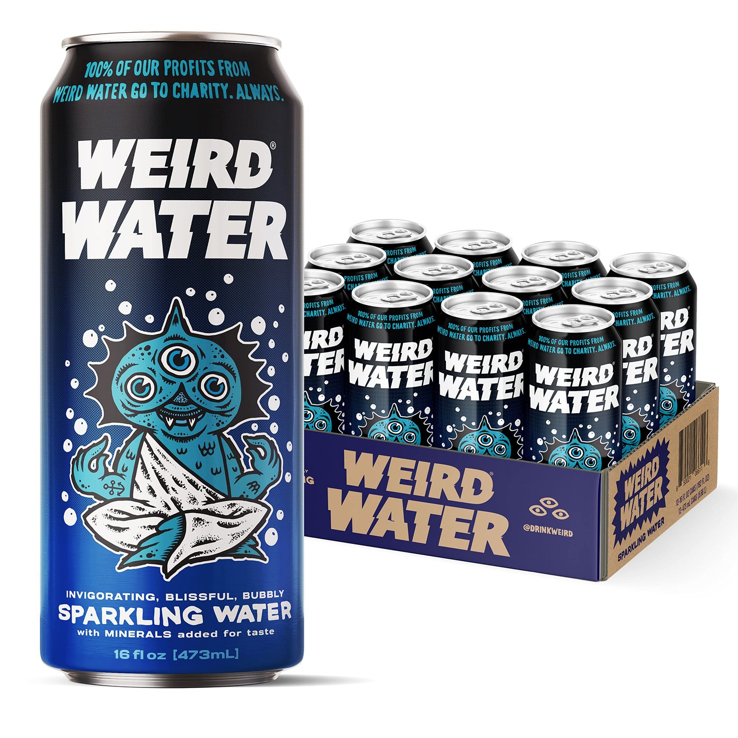 Drink Weird Water Sparkling 16 fl oz Pack of 12