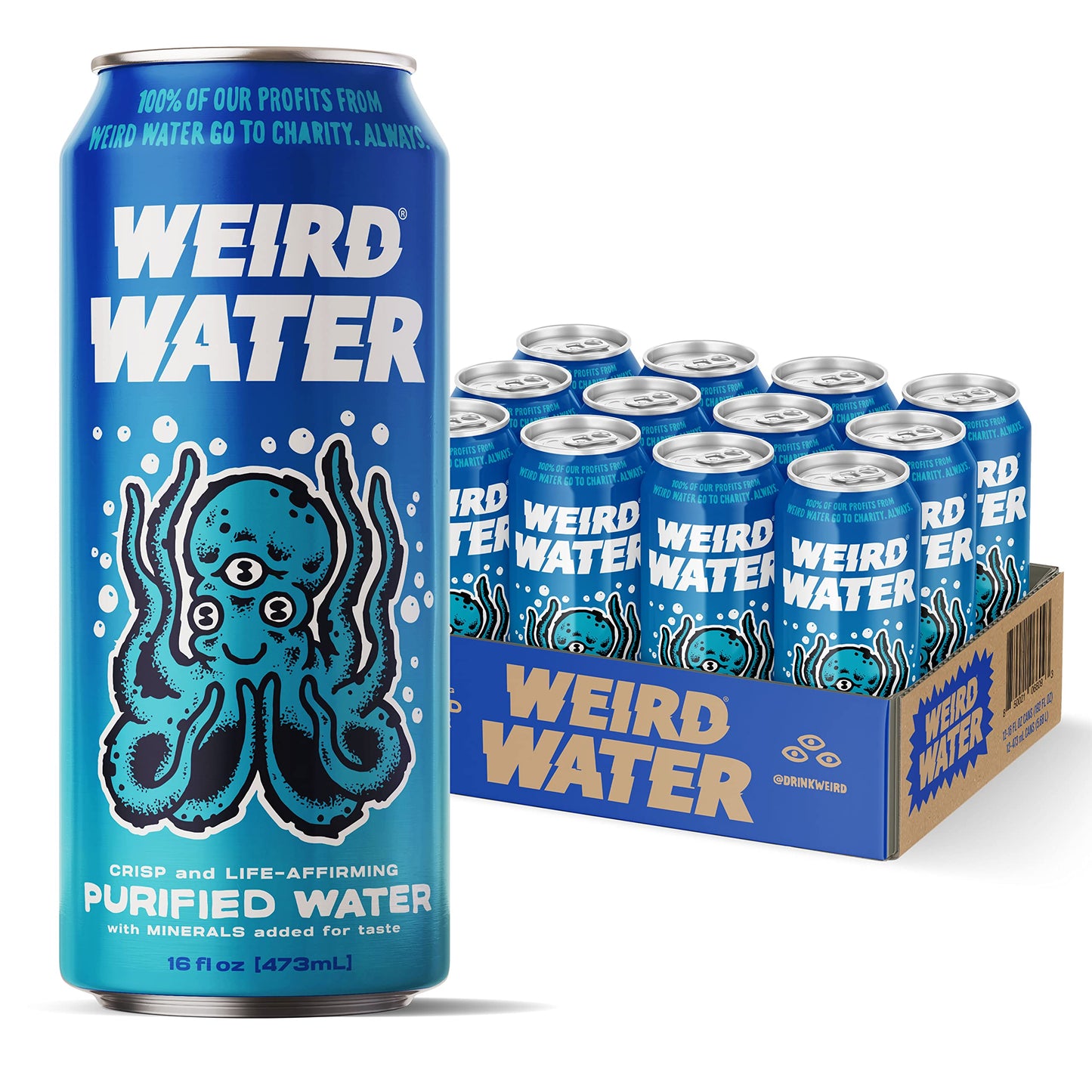 Drink Weird Water Purified 16 fl oz Pack of 12