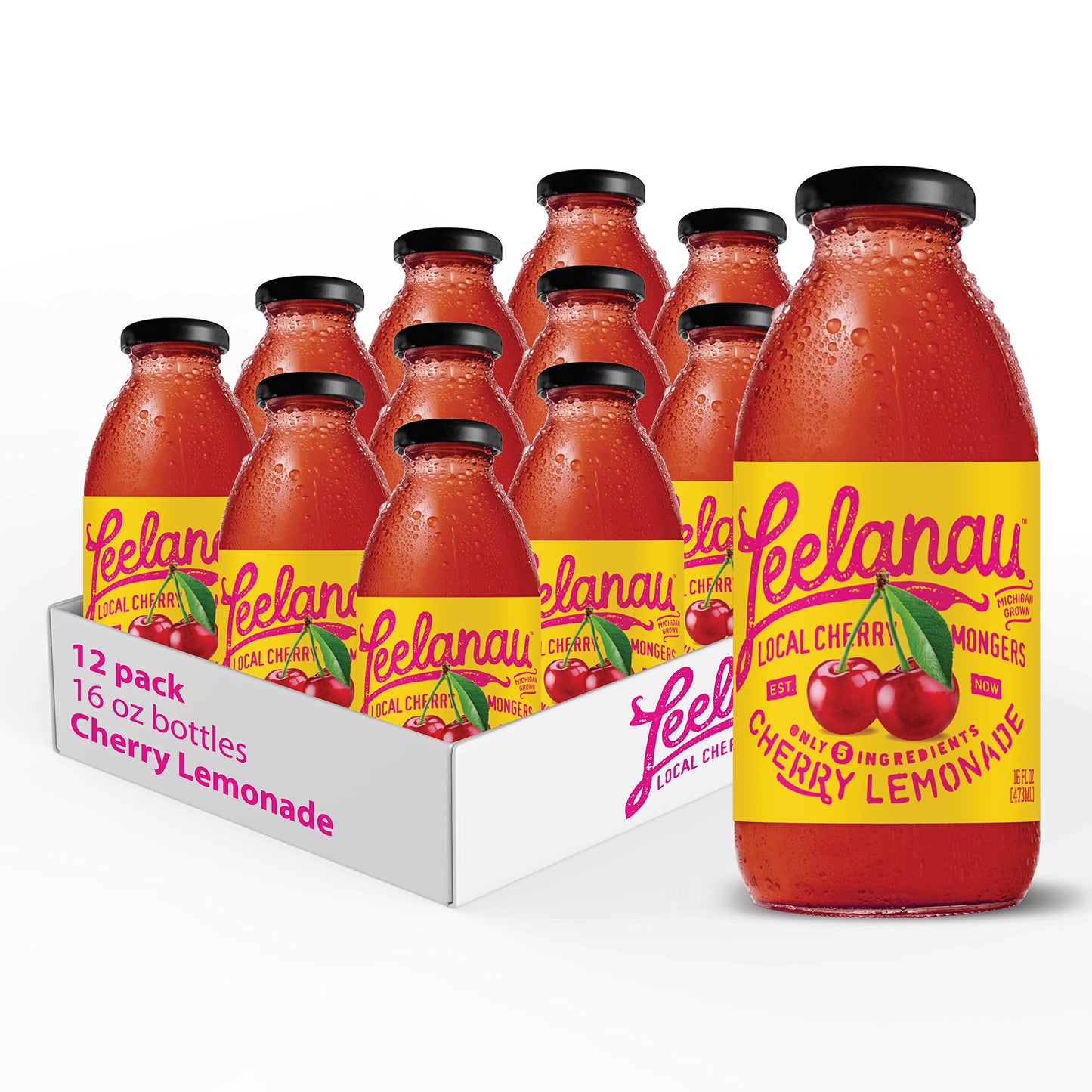 Leelanau Lemonade Cherry 16 fl oz Pack of 12