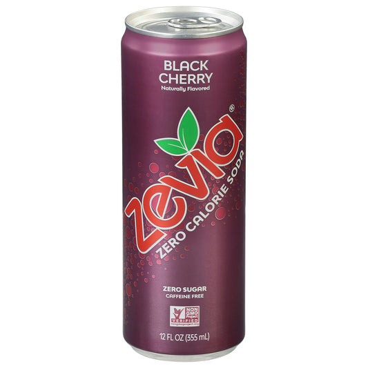 Zevia Soda Black Cherry 12 FO (Pack of 12)