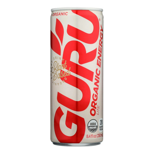 GURU Energy Drink Lite Organic - 8.3 Fl. oz (Pack of 24)