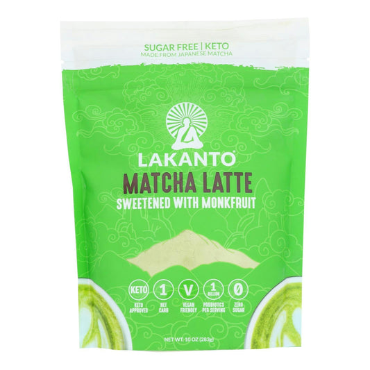 Lakanto Monkfruit Sweetened Matcha Latte 10 oz (Pack of 8)