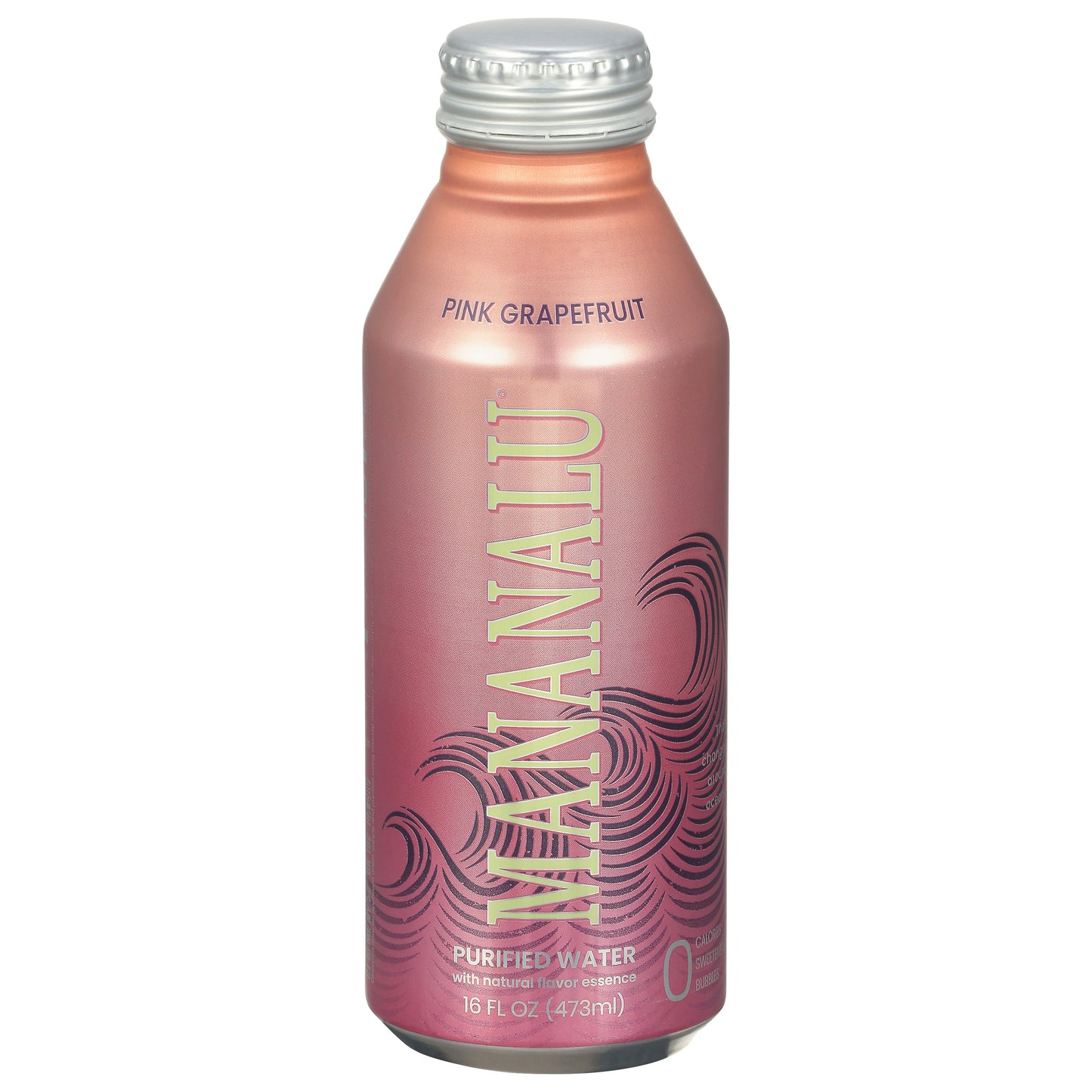 Mananalu Water Flavor Pink Grapefruit 16 fl oz (Pack of 12)